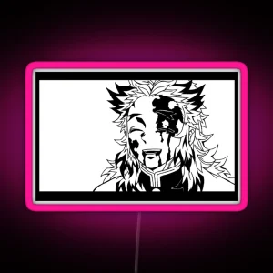 Rengoku Kyojuro Kimetsu No Yaiba RGB Neon Sign