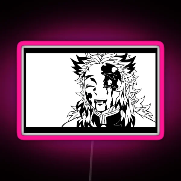 Rengoku Kyojuro Kimetsu No Yaiba RGB Neon Sign