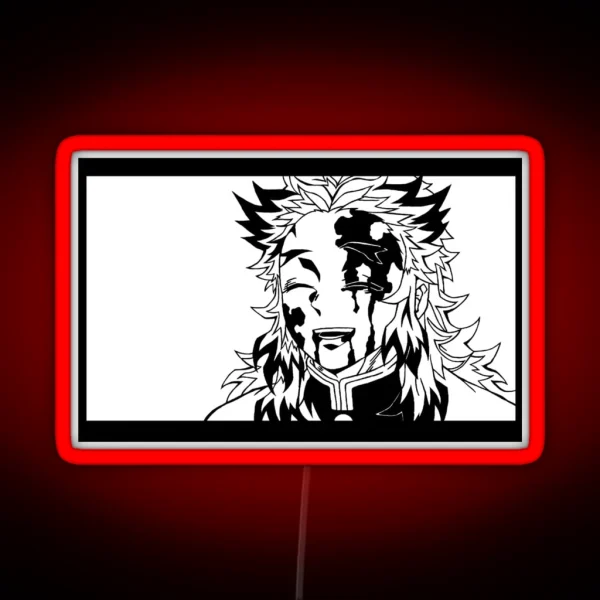 Rengoku Kyojuro Kimetsu No Yaiba RGB Neon Sign