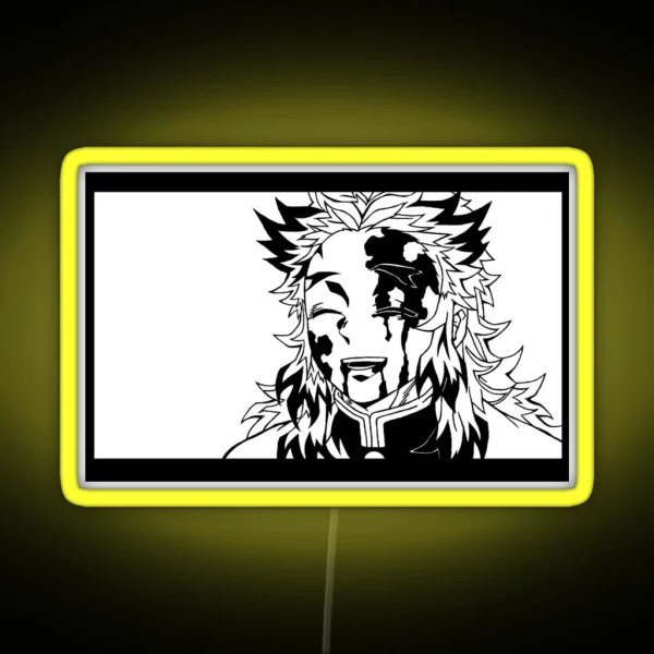 Rengoku Kyojuro Kimetsu No Yaiba RGB Neon Sign