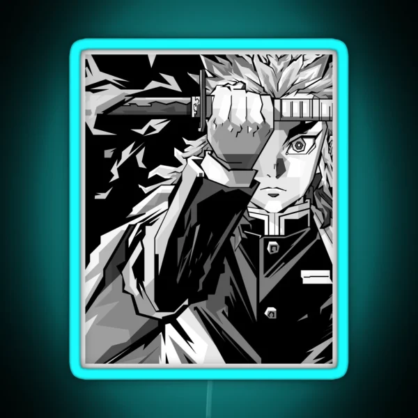 Rengoku Kyojuro RGB Neon Sign