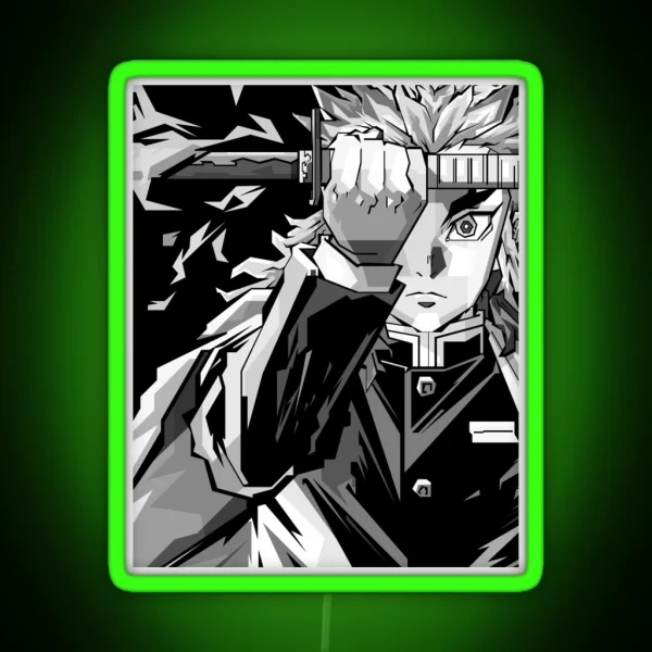 Rengoku Kyojuro RGB Neon Sign