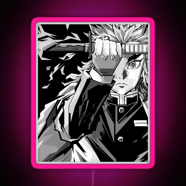 Rengoku Kyojuro RGB Neon Sign