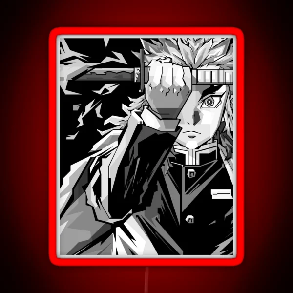 Rengoku Kyojuro RGB Neon Sign