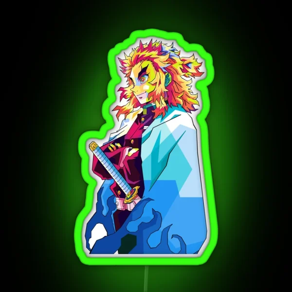 Rengoku Kyojuro RGB Neon Sign