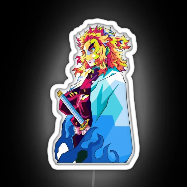 Rengoku Kyojuro RGB Neon Sign
