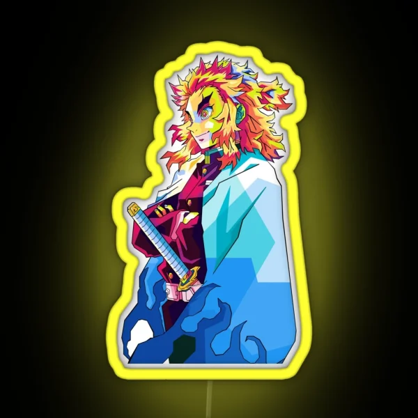 Rengoku Kyojuro RGB Neon Sign