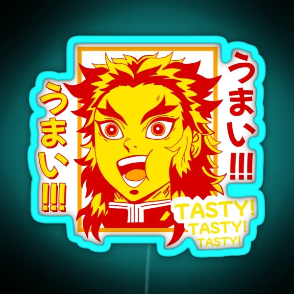 Rengoku Tasty RGB Neon Sign