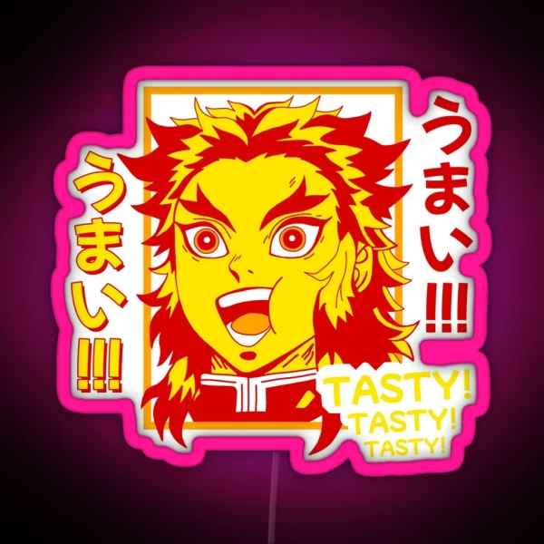 Rengoku Tasty RGB Neon Sign