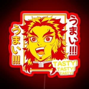 Rengoku Tasty RGB Neon Sign