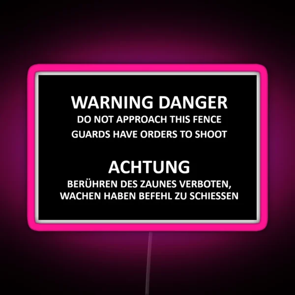 Replica Spandau Prison West Berlin Sign RGB Neon Sign