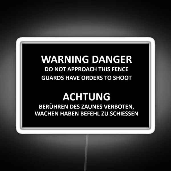 Replica Spandau Prison West Berlin Sign RGB Neon Sign