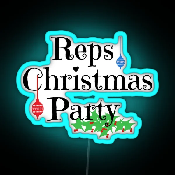 Reps Christmas Party RGB Neon Sign