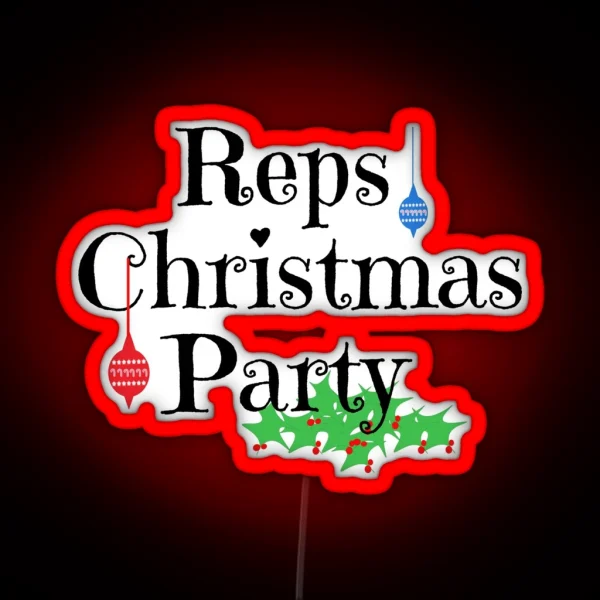 Reps Christmas Party RGB Neon Sign