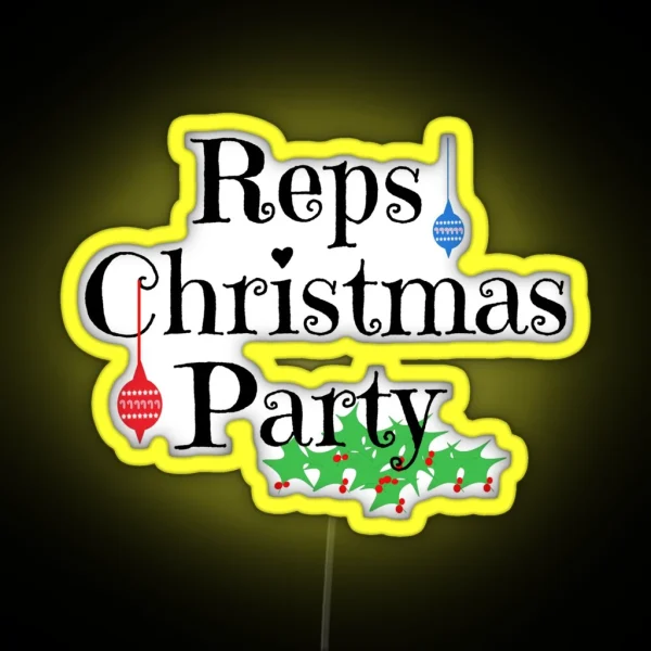 Reps Christmas Party RGB Neon Sign