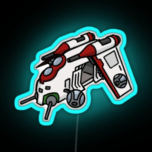 Republic Gunship RGB Neon Sign