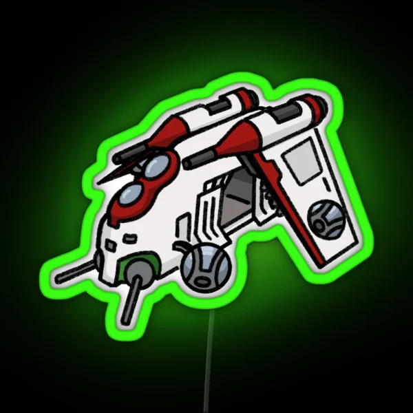 Republic Gunship RGB Neon Sign