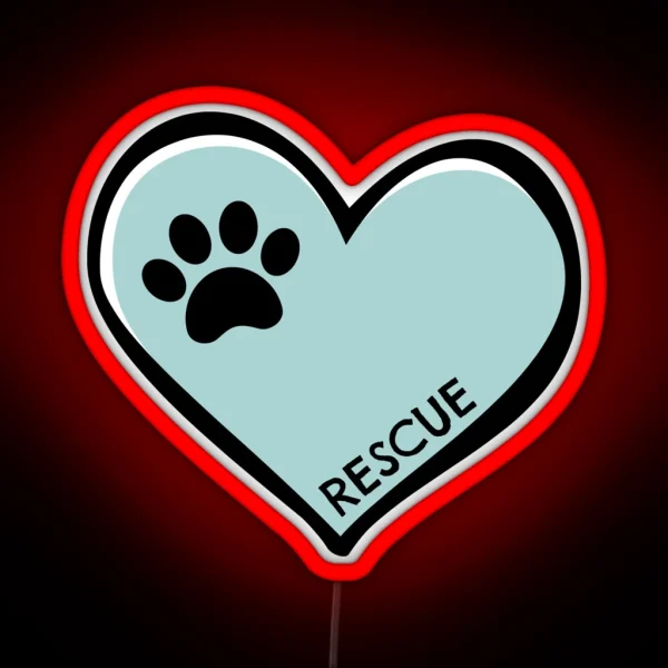 Rescue RGB Neon Sign