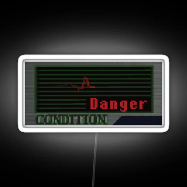 Resident Evil 2 Original Danger Health Condition Bar RGB Neon Sign