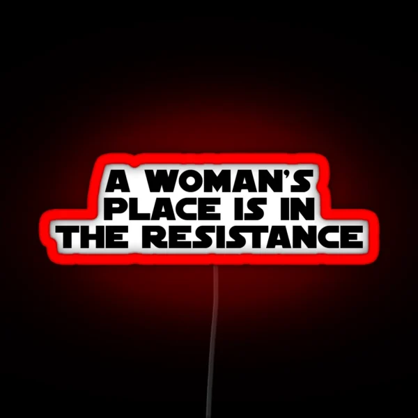 Resistant Women Black Bold RGB Neon Sign