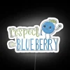 Cute Respect Blueberry Neon Sign with RGB Lighting