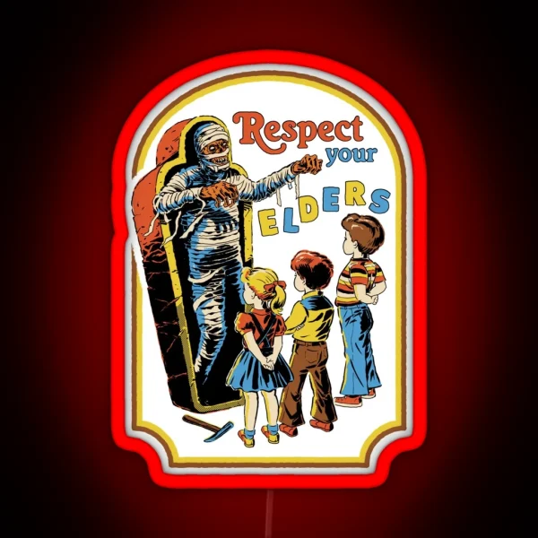 Respect Your Elders RGB Neon Sign