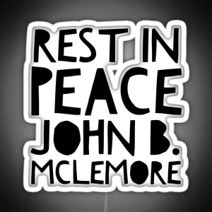 Rest In Peace John Modern RGB Neon Sign