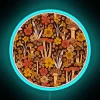 retro-1970s-neon-sign-with-brown-and-orange-mushrooms-flowers