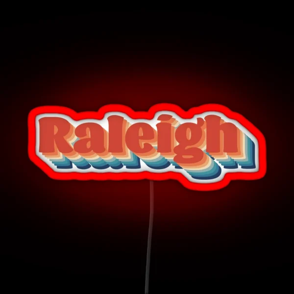 Retro 70s Raleigh RGB Neon Sign
