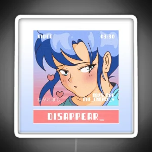 Retro Anime Disappear RGB Neon Sign