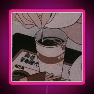 Retro Anime Tea RGB Neon Sign