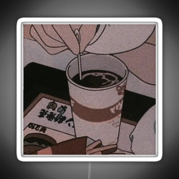 Retro Anime Tea RGB Neon Sign