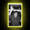retro bollywood SRK neon sign yellow