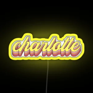 Retro Charlotte RGB Neon Sign