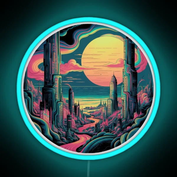 Retro City RGB Neon Sign