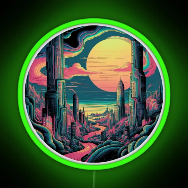 Retro City RGB Neon Sign
