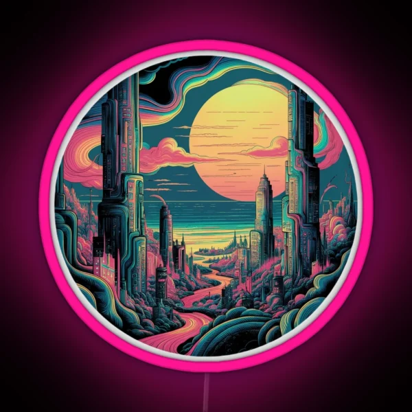Retro City RGB Neon Sign