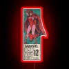 retro witch rgb neon sign in red vintage style