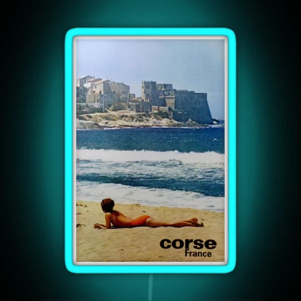 Retro Corse France RGB Neon Sign