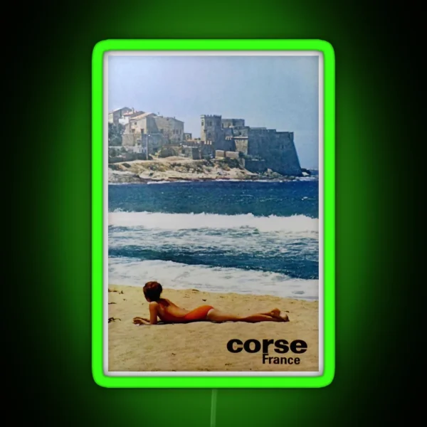 Retro Corse France RGB Neon Sign