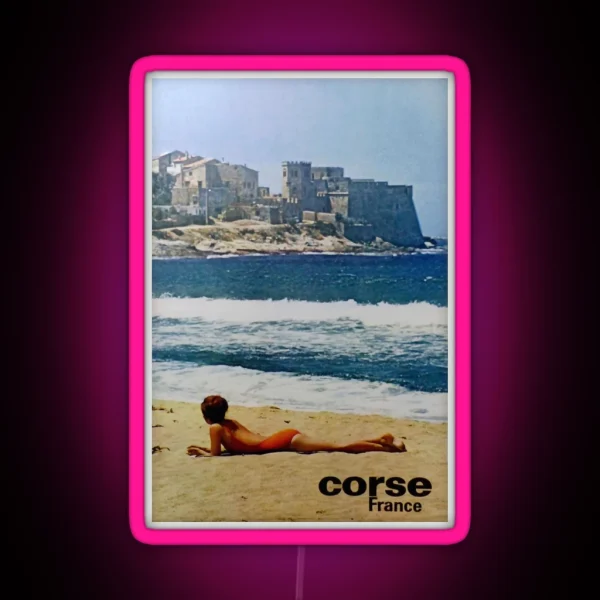 Retro Corse France RGB Neon Sign