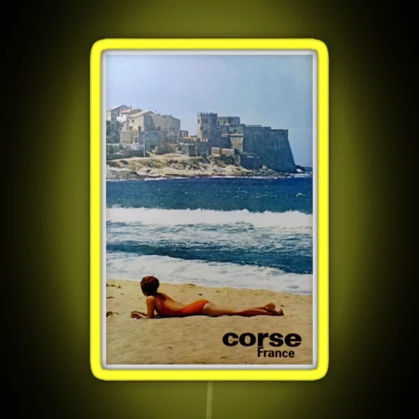 Retro Corse France RGB Neon Sign