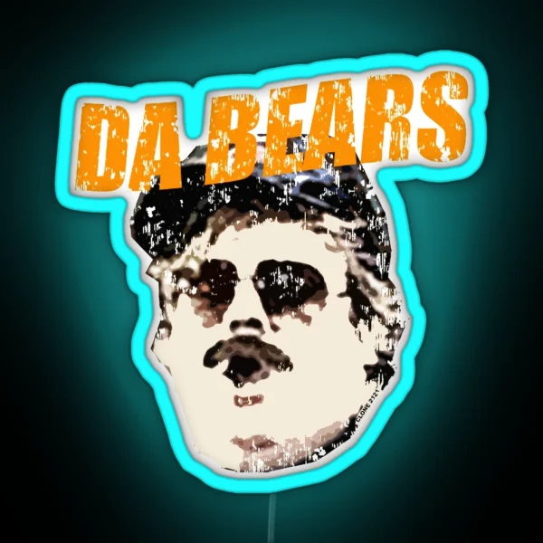 Retro Da Bears Parody RGB Neon Sign