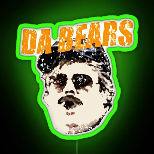 Retro Da Bears Parody RGB Neon Sign