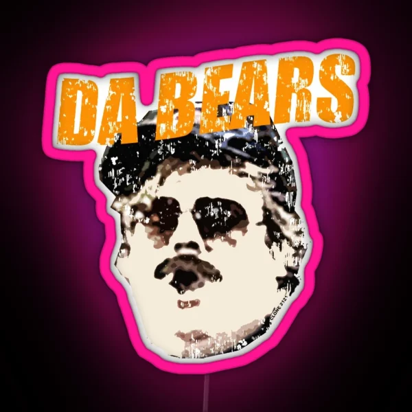 Retro Da Bears Parody RGB Neon Sign