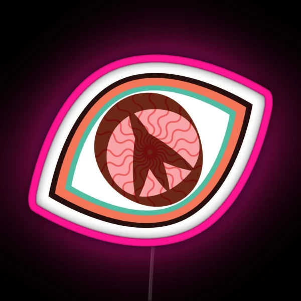 Retro Eye Dizzy RGB Neon Sign