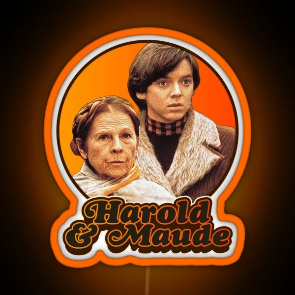 Retro Harold And Maude Tribute RGB Neon Sign