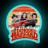 retro hazzard vintage car neon sign dukes of hazzard style
