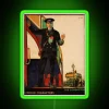 retro conductor neon sign - iconic rgb green lighting