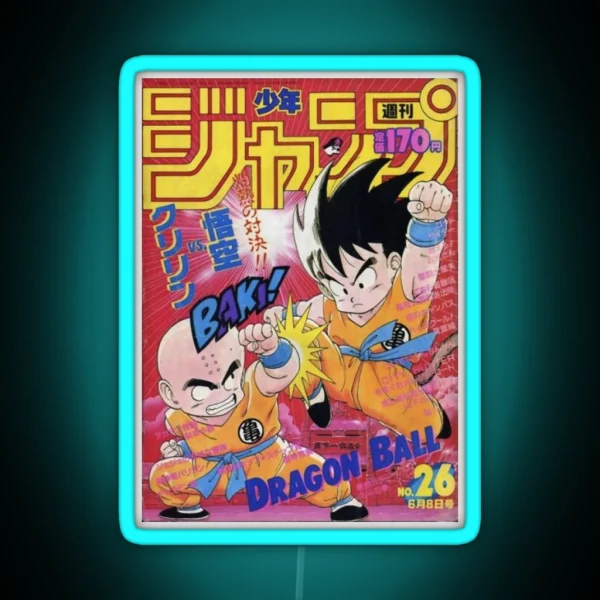 Retro Kid Goku RGB Neon Sign